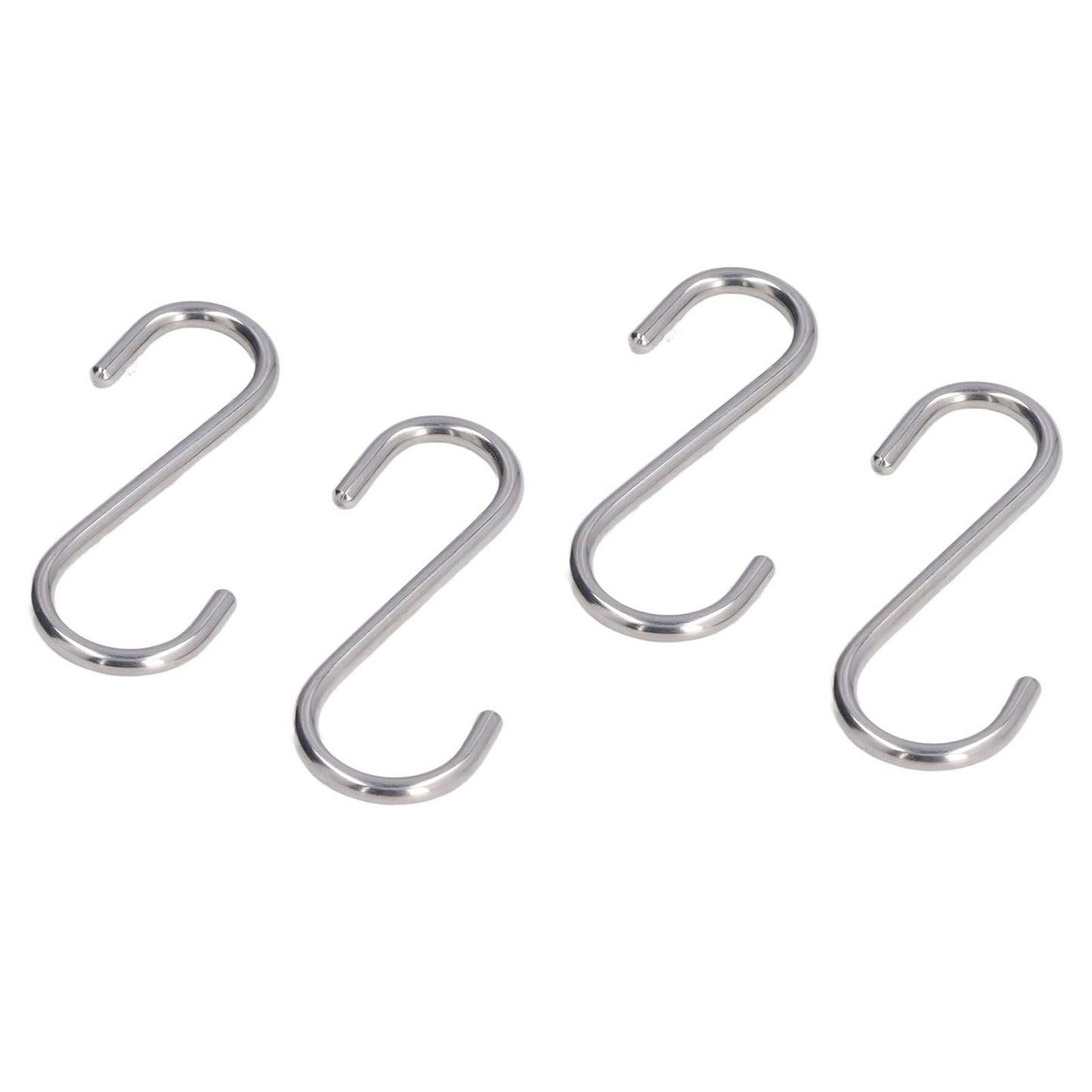 8PCS S Hook Rustproof Stainless Steel S Hooks Heavy Duty Simple Style Overstriking Portable S Kitchen Hook V1294-YM0523-3117220069311