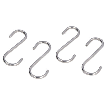 8PCS S Hook Rustproof Stainless Steel S Hooks Heavy Duty Simple Style Overstriking Portable S Kitchen Hook V1294-YM0523-3117220069311