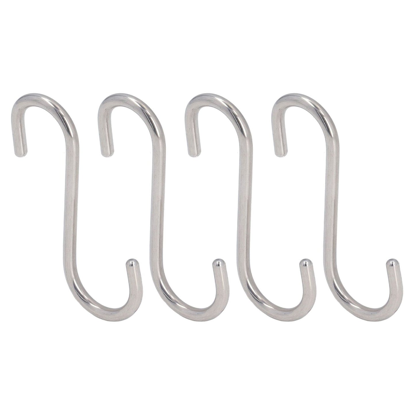 8PCS S Hook Rustproof Stainless Steel S Hooks Heavy Duty Simple Style Overstriking Portable S Kitchen Hook V1294-YM0523-3117220069311