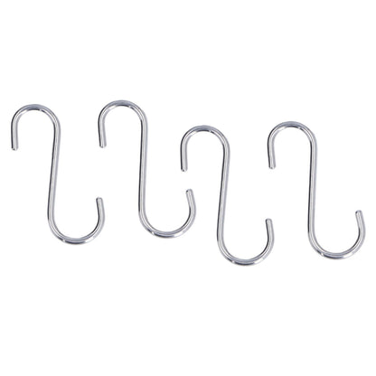 8PCS S Hook Rustproof Stainless Steel S Hooks Heavy Duty Simple Style Overstriking Portable S Kitchen Hook V1294-YM0523-3117220069311