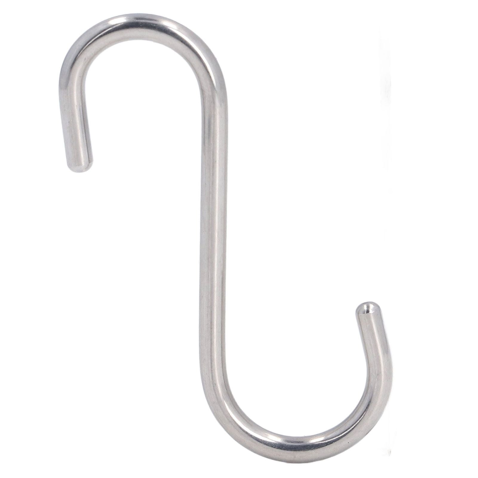 8PCS S Hook Rustproof Stainless Steel S Hooks Heavy Duty Simple Style Overstriking Portable S Kitchen Hook V1294-YM0523-3117220069311