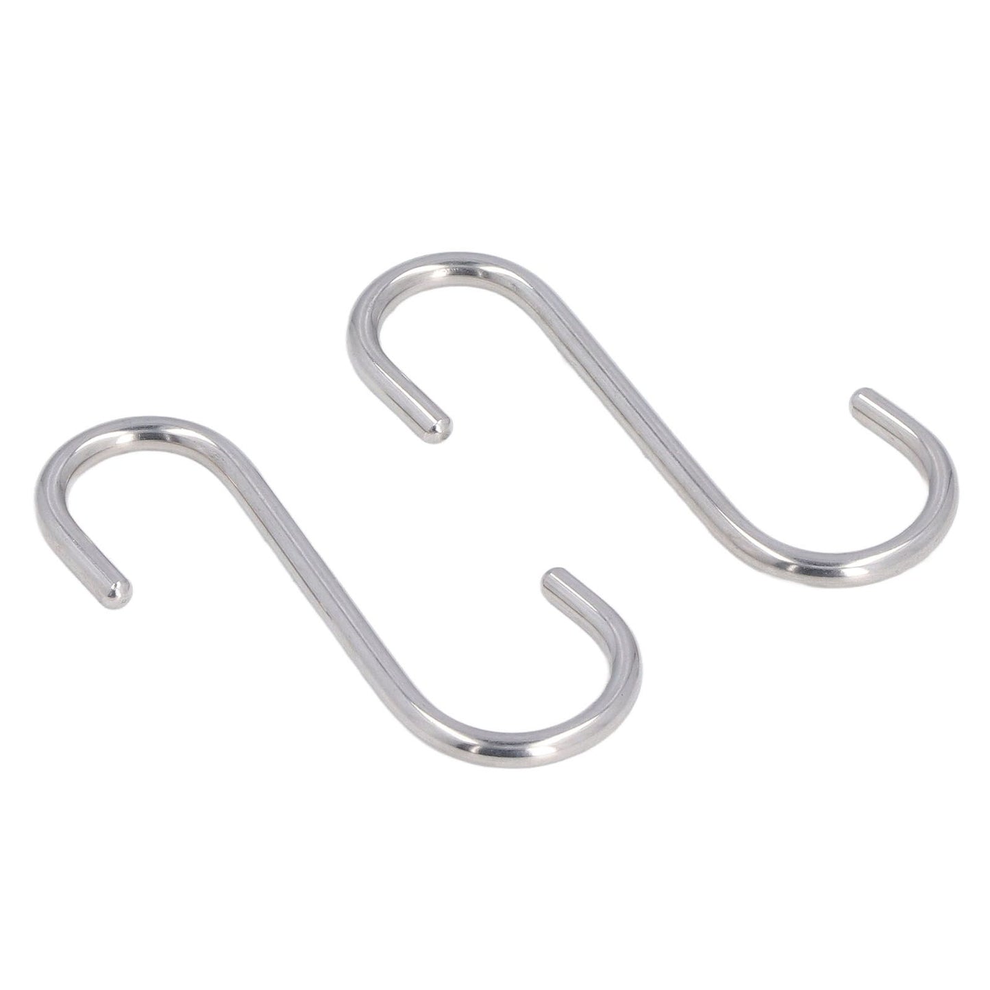 8PCS S Hook Rustproof Stainless Steel S Hooks Heavy Duty Simple Style Overstriking Portable S Kitchen Hook V1294-YM0523-3117220069311