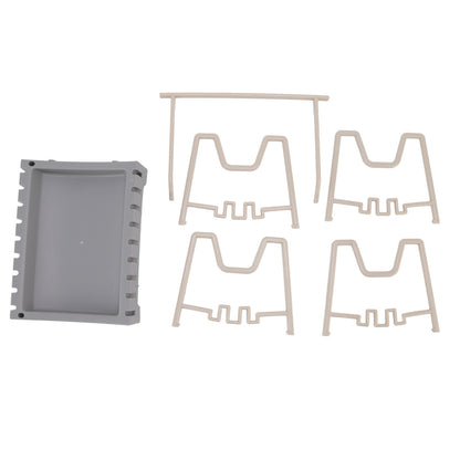 Pot Lid Holder Durable PP Space Saving Stable Nonslip Base Wide Application Cutting Board Organizer Type B V1294-YM0523-3117220069612