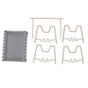 Pot Lid Holder Durable PP Space Saving Stable Nonslip Base Wide Application Cutting Board Organizer Type B V1294-YM0523-3117220069612