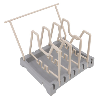 Pot Lid Holder Durable PP Space Saving Stable Nonslip Base Wide Application Cutting Board Organizer Type B V1294-YM0523-3117220069612