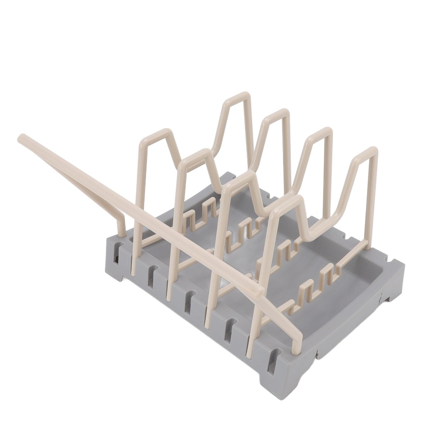 Pot Lid Holder Durable PP Space Saving Stable Nonslip Base Wide Application Cutting Board Organizer Type B V1294-YM0523-3117220069612