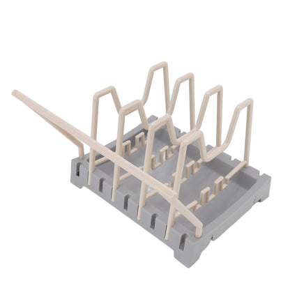 Pot Lid Holder Durable PP Space Saving Stable Nonslip Base Wide Application Cutting Board Organizer Type B V1294-YM0523-3117220069612