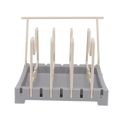Pot Lid Holder Durable PP Space Saving Stable Nonslip Base Wide Application Cutting Board Organizer Type B V1294-YM0523-3117220069612