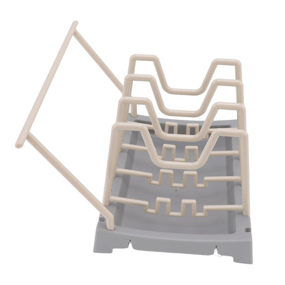 Pot Lid Holder Durable PP Space Saving Stable Nonslip Base Wide Application Cutting Board Organizer Type B V1294-YM0523-3117220069612