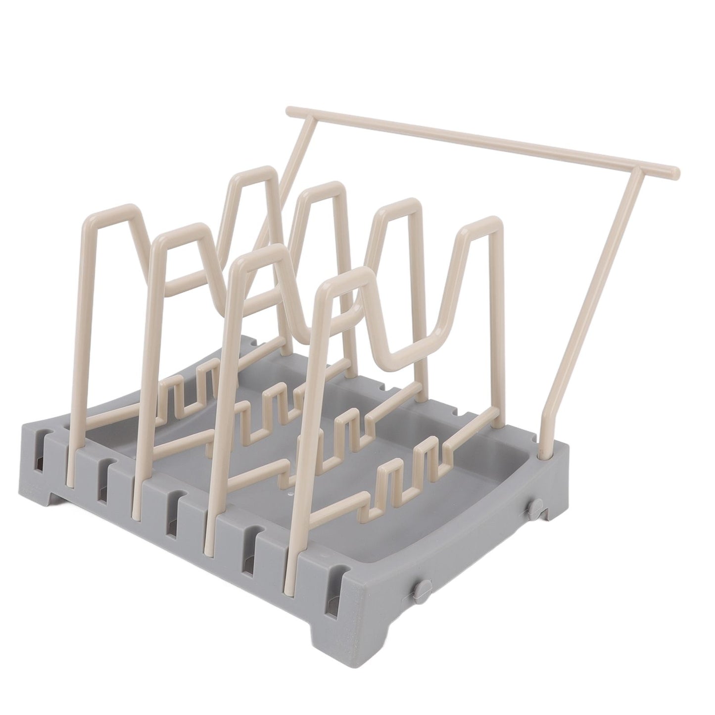 Pot Lid Holder Durable PP Space Saving Stable Nonslip Base Wide Application Cutting Board Organizer Type B V1294-YM0523-3117220069612
