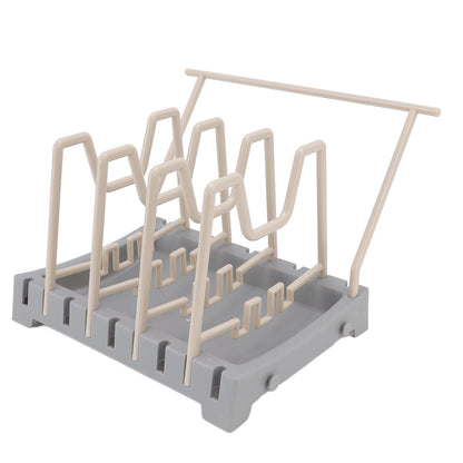 Pot Lid Holder Durable PP Space Saving Stable Nonslip Base Wide Application Cutting Board Organizer Type B V1294-YM0523-3117220069612