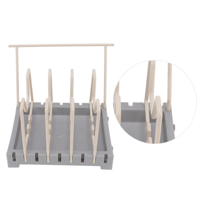 Pot Lid Holder Durable PP Space Saving Stable Nonslip Base Wide Application Cutting Board Organizer Type B V1294-YM0523-3117220069612