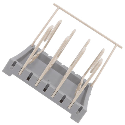 Pot Lid Holder Durable PP Space Saving Stable Nonslip Base Wide Application Cutting Board Organizer Type B V1294-YM0523-3117220069612