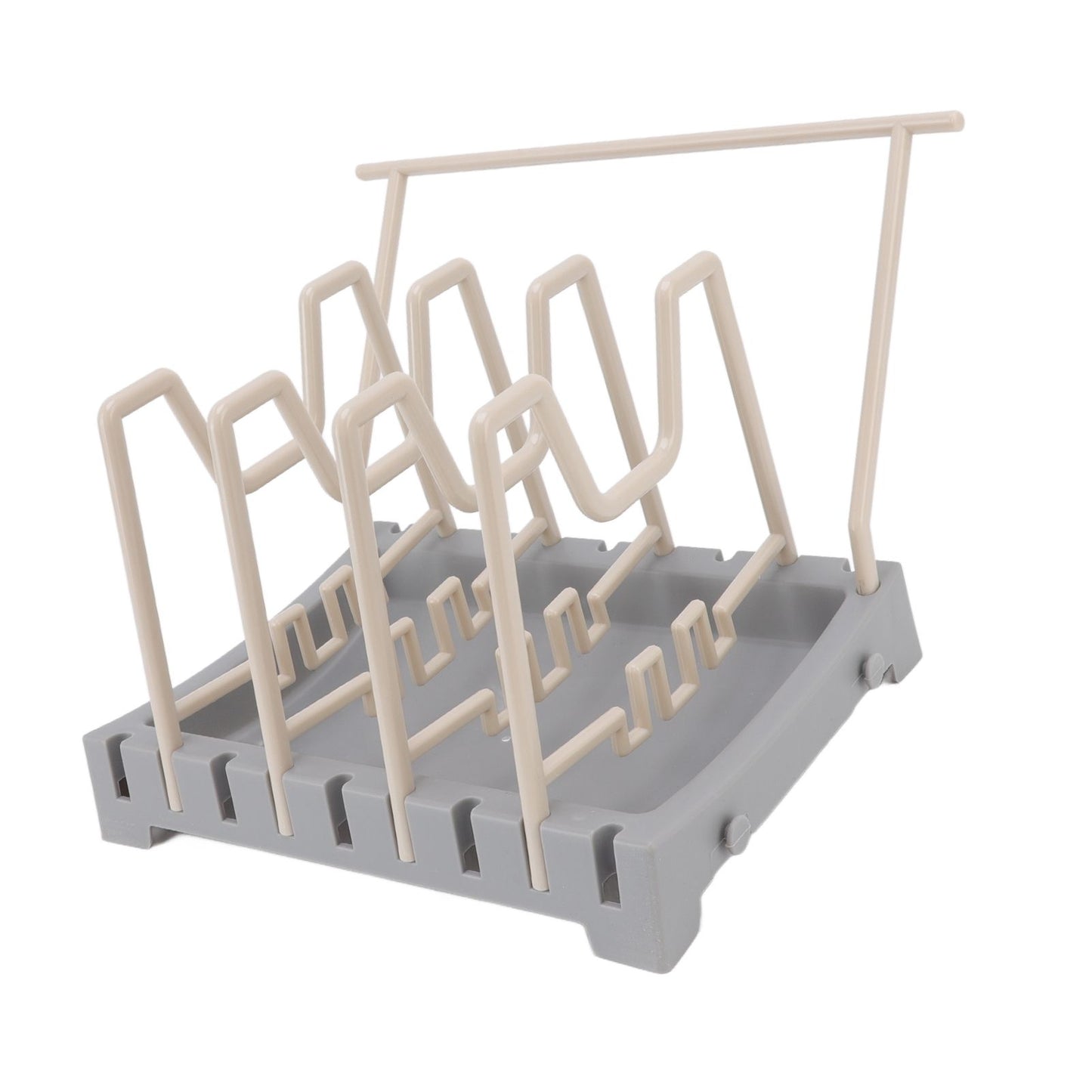 Pot Lid Holder Durable PP Space Saving Stable Nonslip Base Wide Application Cutting Board Organizer Type B V1294-YM0523-3117220069612