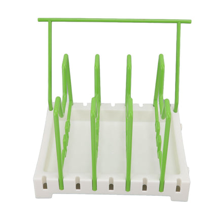 Pot Lid Holder Durable PP Space Saving Stable Nonslip Base Wide Application Cutting Board Organizer Type C V1294-YM0523-3117220069613