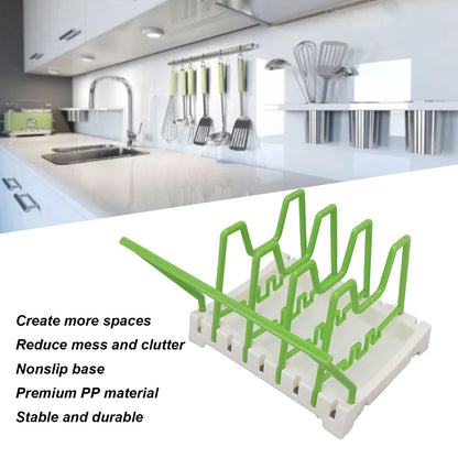 Pot Lid Holder Durable PP Space Saving Stable Nonslip Base Wide Application Cutting Board Organizer Type C V1294-YM0523-3117220069613