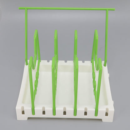 Pot Lid Holder Durable PP Space Saving Stable Nonslip Base Wide Application Cutting Board Organizer Type C V1294-YM0523-3117220069613