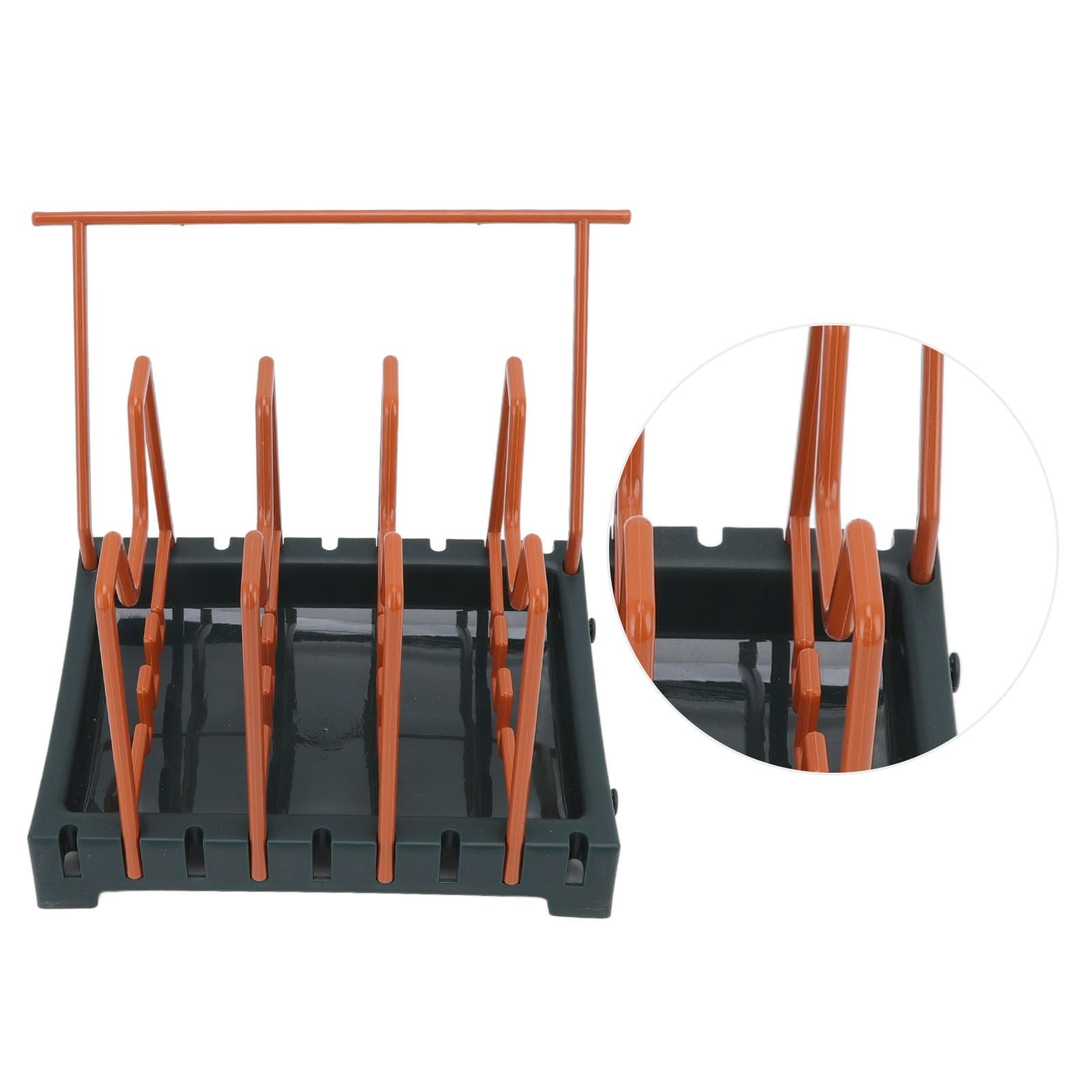 Pot Lid Holder Durable PP Space Saving Stable Nonslip Base Wide Application Cutting Board Organizer Type D V1294-YM0523-3117220069614