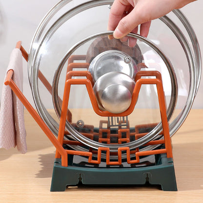 Pot Lid Holder Durable PP Space Saving Stable Nonslip Base Wide Application Cutting Board Organizer Type D V1294-YM0523-3117220069614