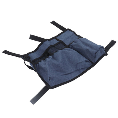 Multi Pocket Oxford Cloth Walker Storage Bag Wheelchair Side Hanging Storage Bag Walker Basket Bag Blue V1294-YM0523-3117220070511