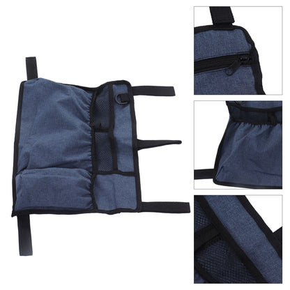 Multi Pocket Oxford Cloth Walker Storage Bag Wheelchair Side Hanging Storage Bag Walker Basket Bag Blue V1294-YM0523-3117220070511