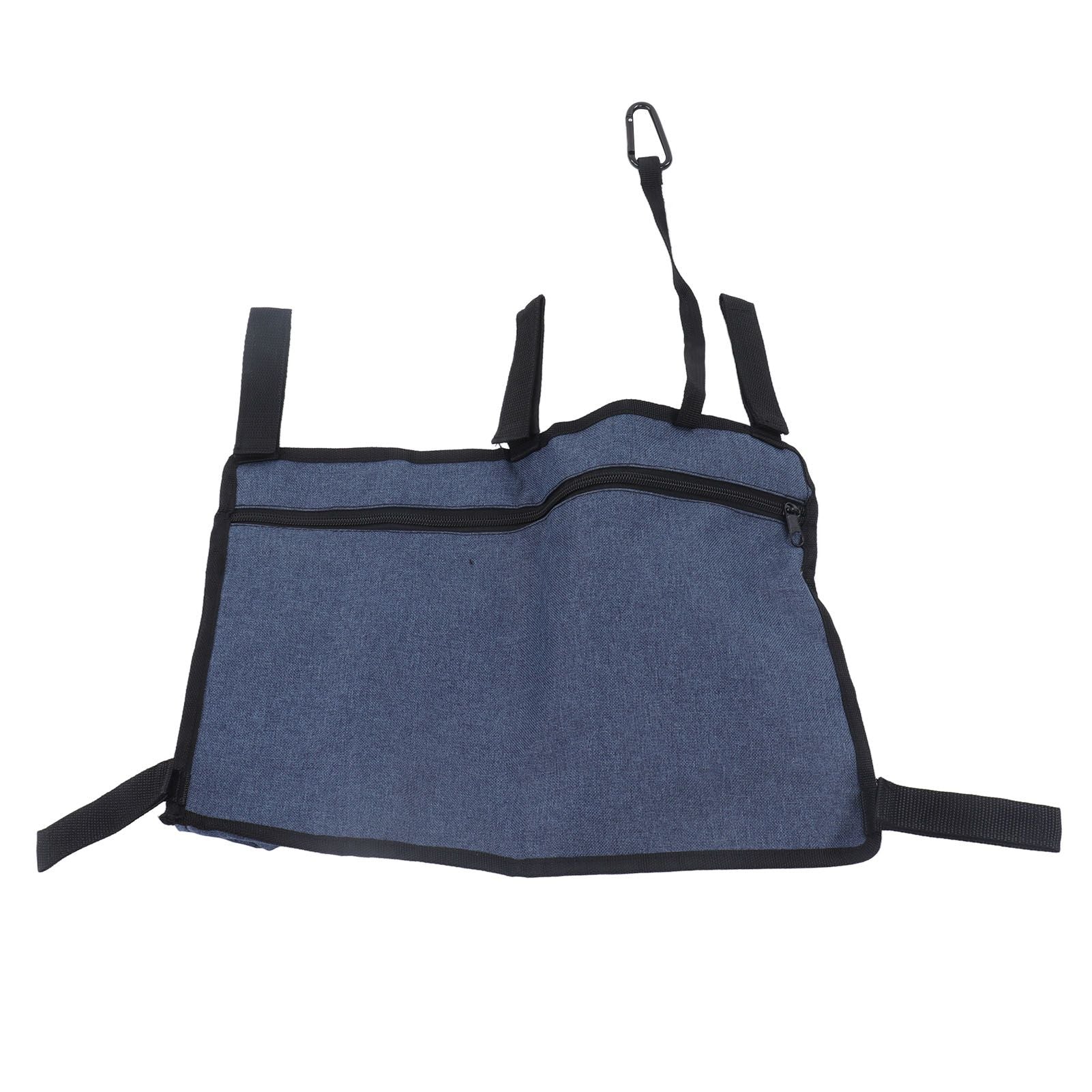 Multi Pocket Oxford Cloth Walker Storage Bag Wheelchair Side Hanging Storage Bag Walker Basket Bag Blue V1294-YM0523-3117220070511