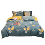 4pcs Bedding Set Soft Cotton Bed Sheet Quilt Cover Pillowcase Thickened Bedclothes for Home Lemon 1.2m/47.2in V1294-YM0523-3117220071811