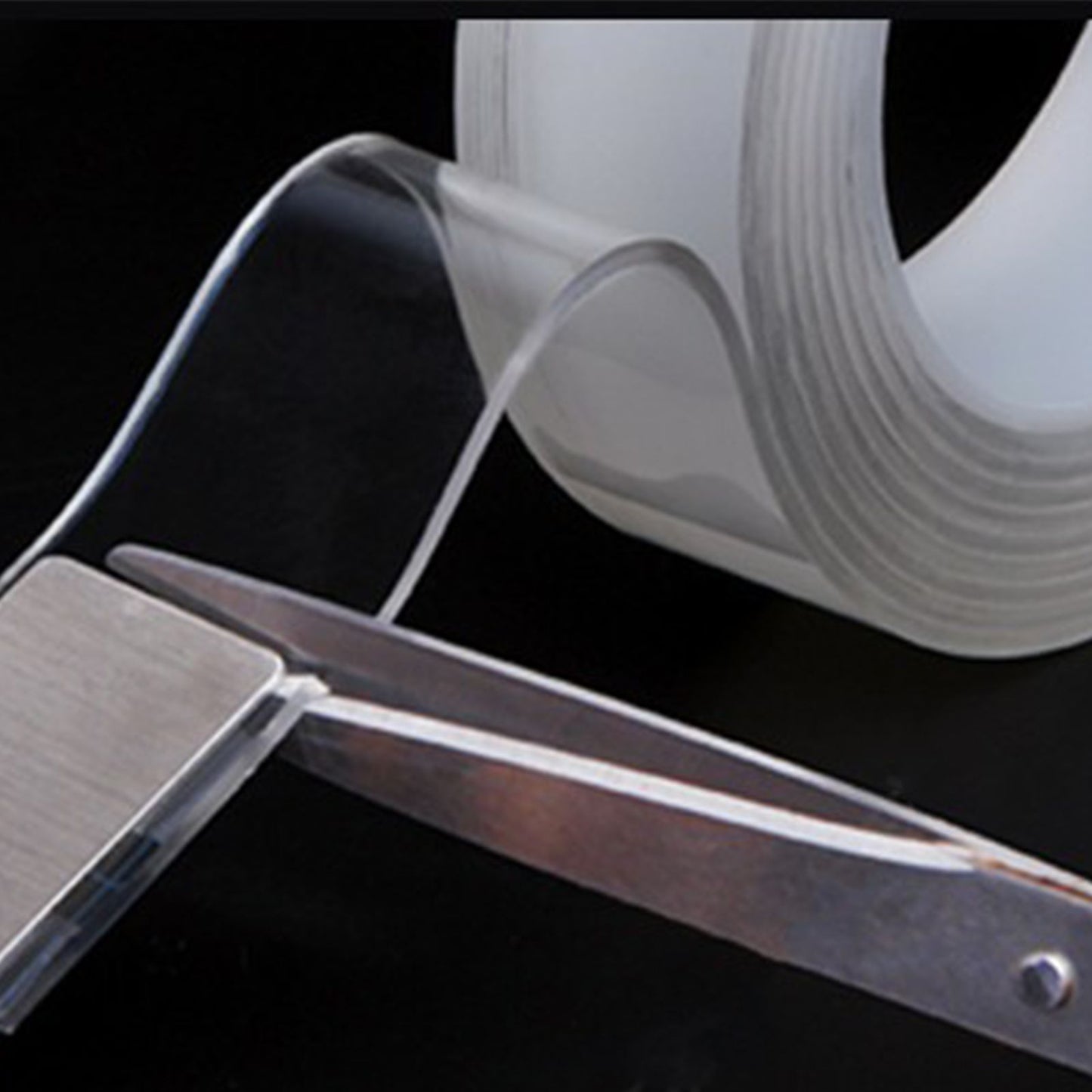 Adhesive Wall Mounting Strip Double Sided Tape Resuable Clear Removable Adhesive Strip 2m/78.7in V1294-YM0523-3117220071912