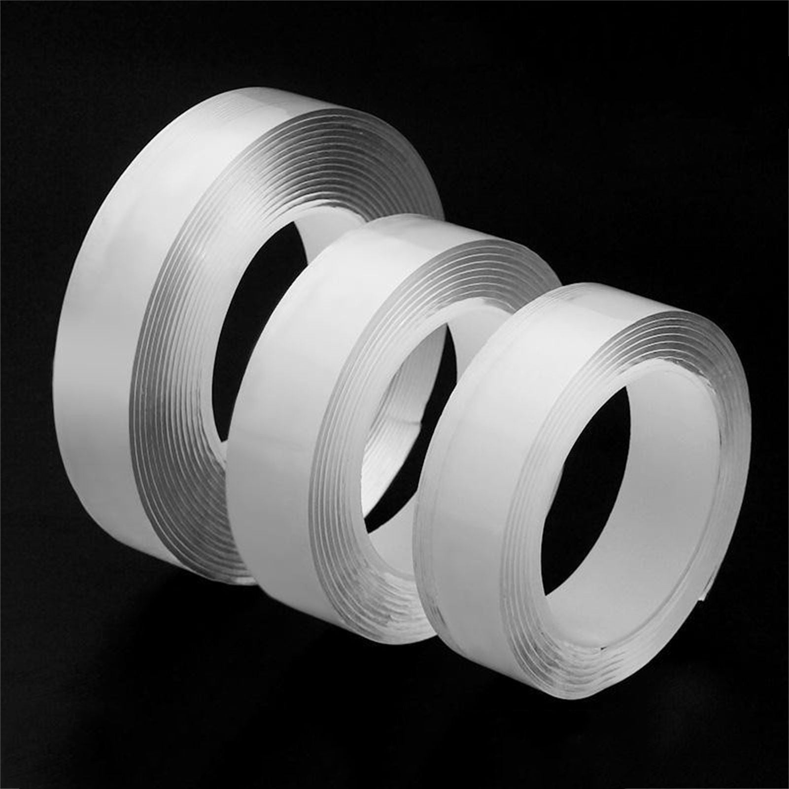 Adhesive Wall Mounting Strip Double Sided Tape Resuable Clear Removable Adhesive Strip 2m/78.7in V1294-YM0523-3117220071912