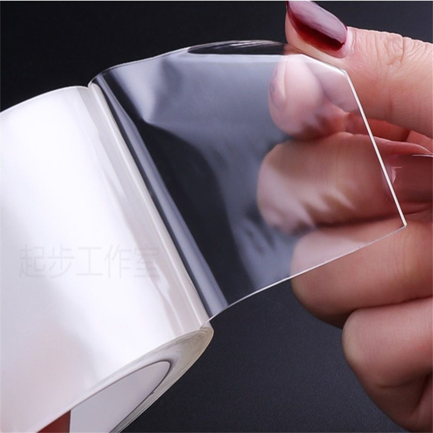 Adhesive Wall Mounting Strip Double Sided Tape Resuable Clear Removable Adhesive Strip 2m/78.7in V1294-YM0523-3117220071912