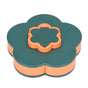 Snack Serving Tray Multifunction Large Capacity Flower Shape Nut Candy Serving Container for Home Monolayer V1294-YM0523-3117220072111