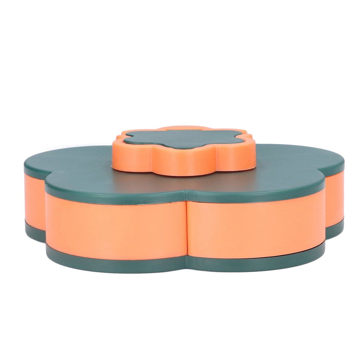 Snack Serving Tray Multifunction Large Capacity Flower Shape Nut Candy Serving Container for Home Monolayer V1294-YM0523-3117220072111