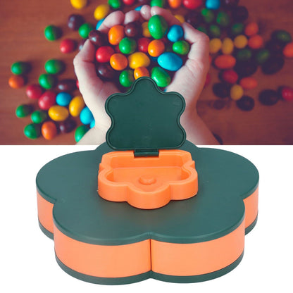 Snack Serving Tray Multifunction Large Capacity Flower Shape Nut Candy Serving Container for Home Monolayer V1294-YM0523-3117220072111