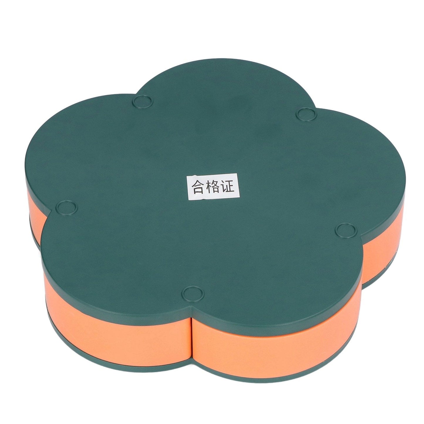 Snack Serving Tray Multifunction Large Capacity Flower Shape Nut Candy Serving Container for Home Monolayer V1294-YM0523-3117220072111