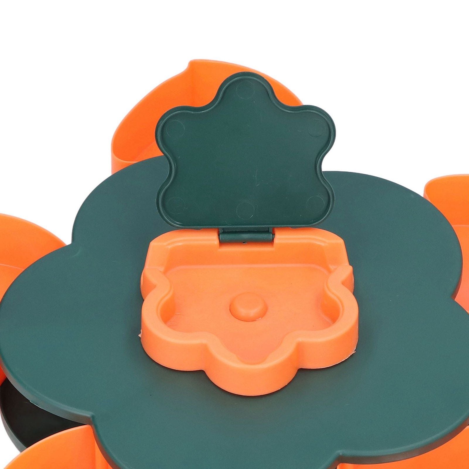 Snack Serving Tray Multifunction Large Capacity Flower Shape Nut Candy Serving Container for Home Monolayer V1294-YM0523-3117220072111