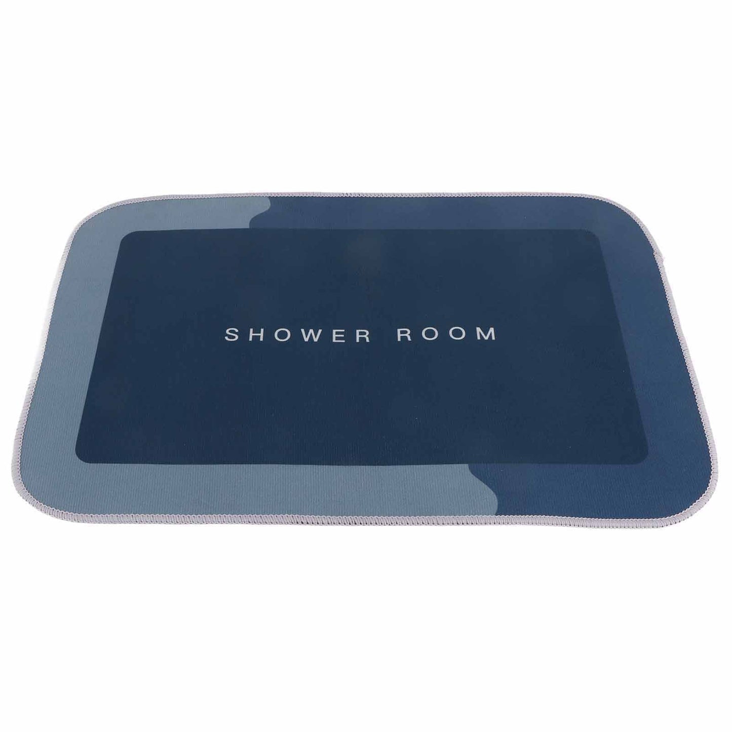 Bathroom Mat Modern Absorbent Quick Dry Bathroom Rug Entrance Door Antislip Mat Dark Blue Square V1294-YM0523-3117220073112