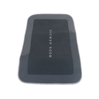 Bathroom Mat Modern Absorbent Quick Dry Bathroom Rug Entrance Door Antislip Mat dark Grey Square V1294-YM0523-3117220073114