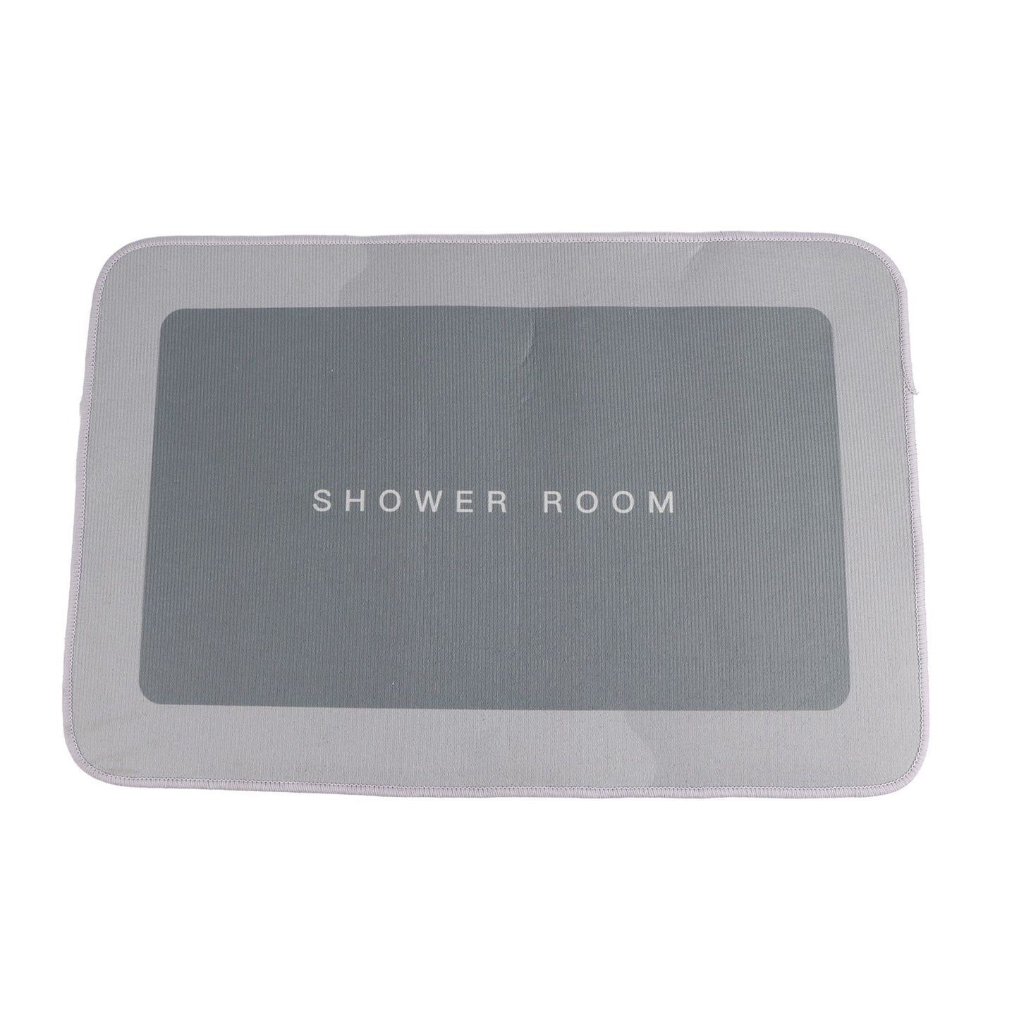 Bathroom Mat Modern Absorbent Quick Dry Bathroom Rug Entrance Door Antislip Mat Light Gray Square V1294-YM0523-3117220073116