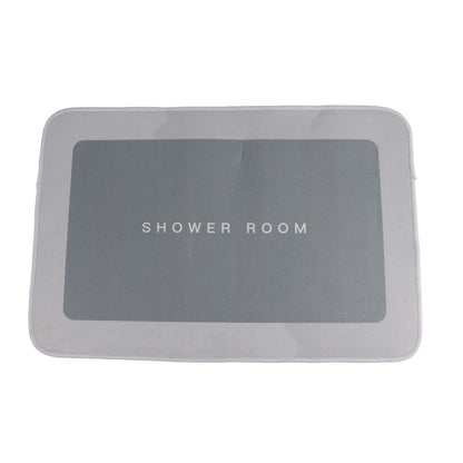Bathroom Mat Modern Absorbent Quick Dry Bathroom Rug Entrance Door Antislip Mat Light Gray Square V1294-YM0523-3117220073116