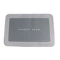 Bathroom Mat Modern Absorbent Quick Dry Bathroom Rug Entrance Door Antislip Mat Light Gray Square V1294-YM0523-3117220073116