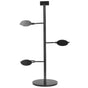 Cup Holder 3 Holes Black Appearance Iron Material Simple Stylish Cup Display Stand for Party Restaurant V1294-YM0523-3117220076011