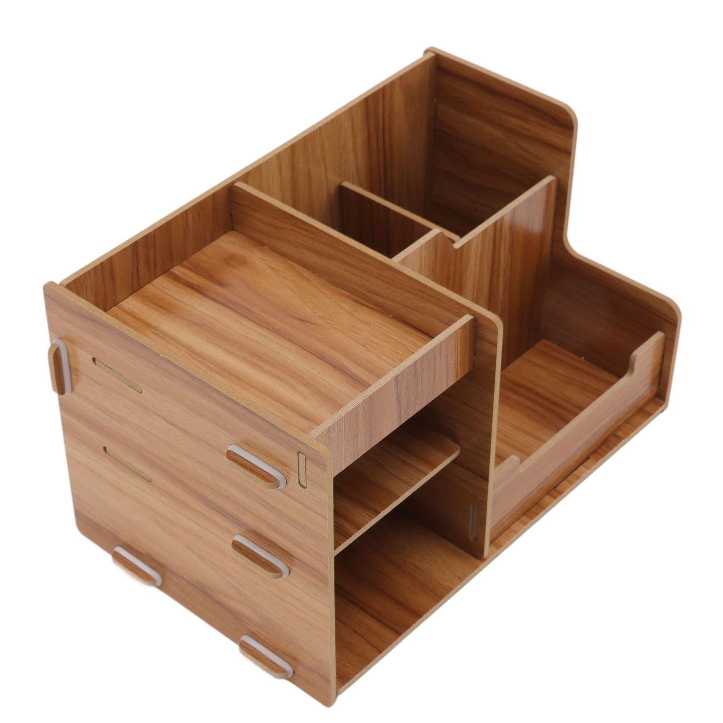 Wooden Desk Organize Shelf Multi Layer Space Saving Tabletop Storage Box for Home Office School V1294-YM0523-3117220076811