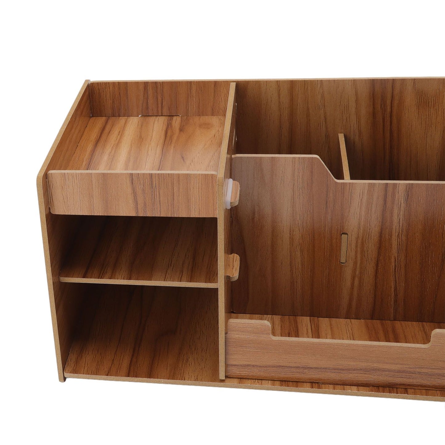 Wooden Desk Organize Shelf Multi Layer Space Saving Tabletop Storage Box for Home Office School V1294-YM0523-3117220076811