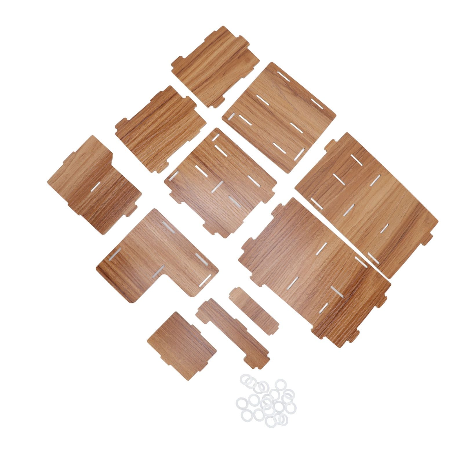 Wooden Desk Organize Shelf Multi Layer Space Saving Tabletop Storage Box for Home Office School V1294-YM0523-3117220076811