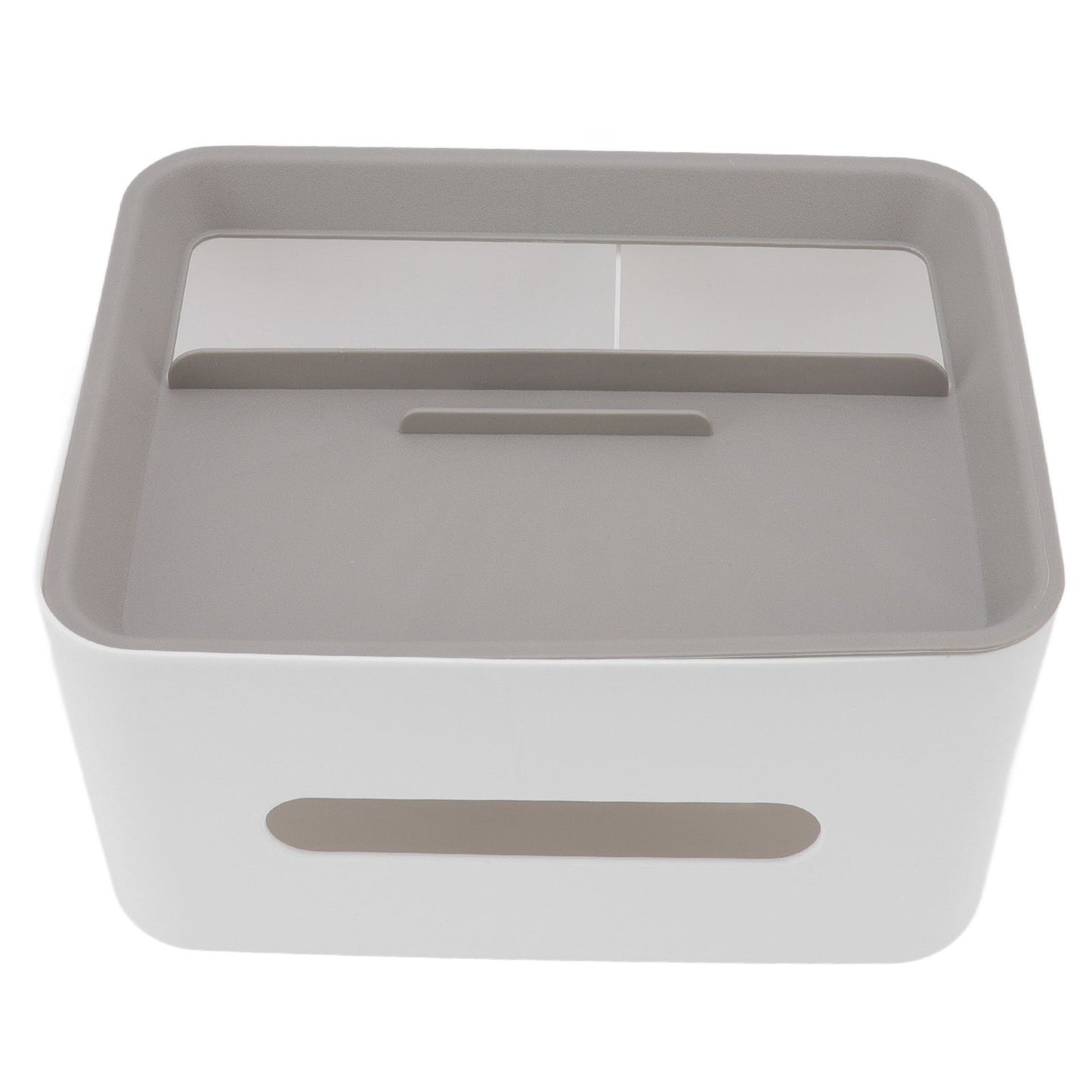 Tissue Box Cover Rectangular Plastic Remote Control Stationery Storage Napkin Box Holder for Office Living V1294-YM0523-3117220077911