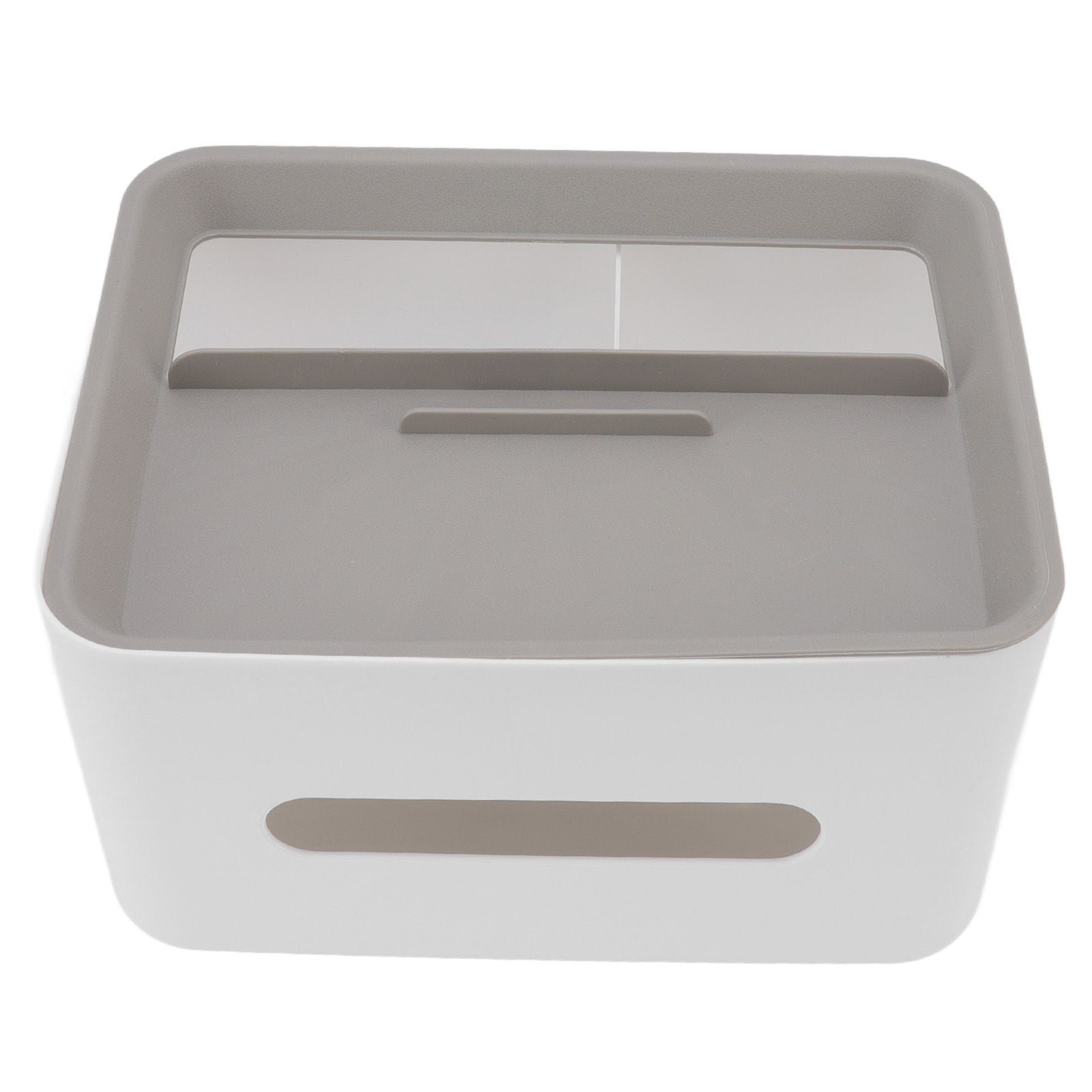 Tissue Box Cover Rectangular Plastic Remote Control Stationery Storage Napkin Box Holder for Office Living V1294-YM0523-3117220077911