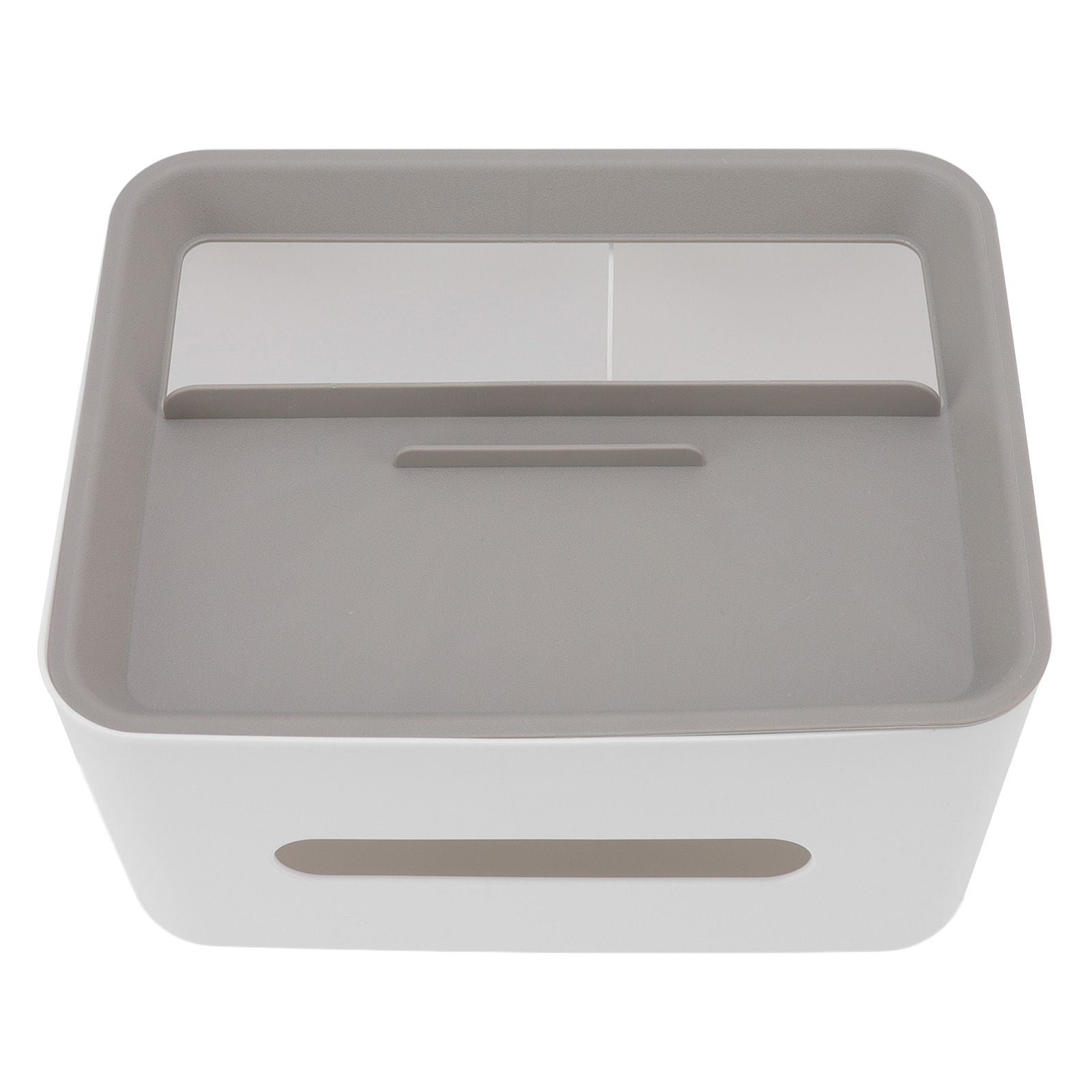 Tissue Box Cover Rectangular Plastic Remote Control Stationery Storage Napkin Box Holder for Office Living V1294-YM0523-3117220077911