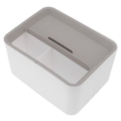 Tissue Box Cover Rectangular Plastic Remote Control Stationery Storage Napkin Box Holder for Office Living V1294-YM0523-3117220077911