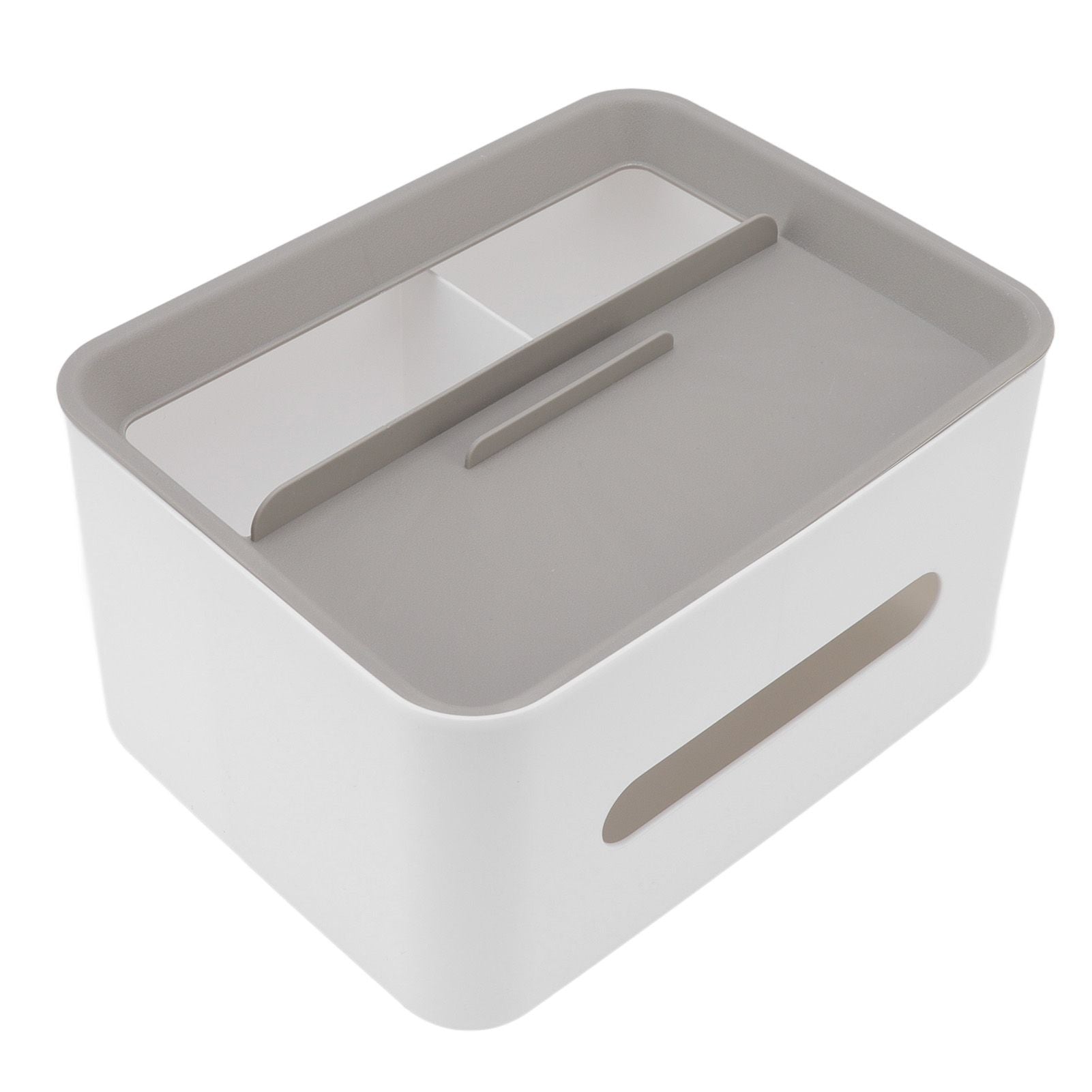 Tissue Box Cover Rectangular Plastic Remote Control Stationery Storage Napkin Box Holder for Office Living V1294-YM0523-3117220077911