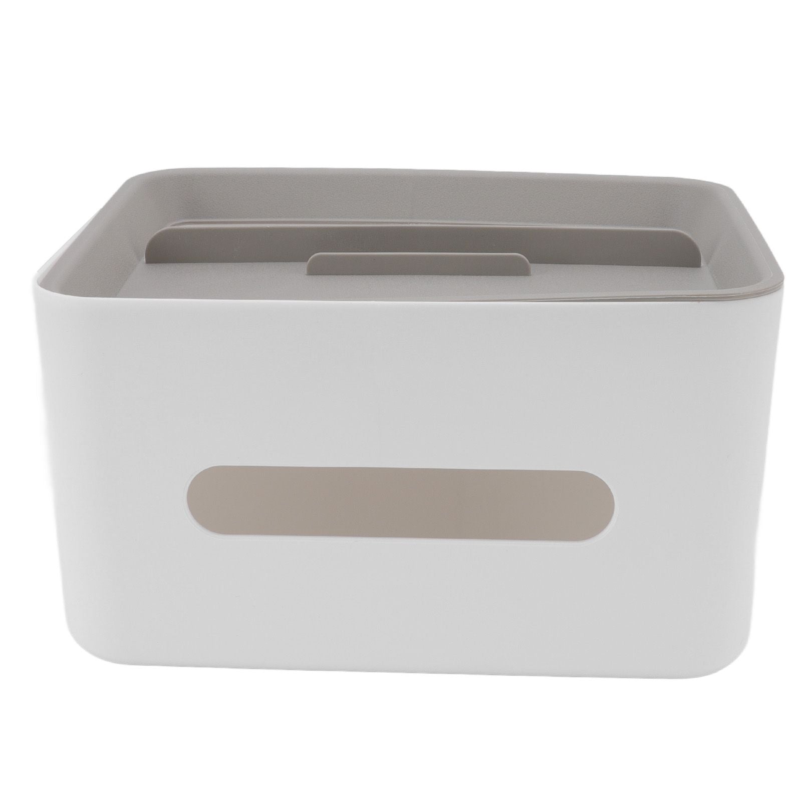 Tissue Box Cover Rectangular Plastic Remote Control Stationery Storage Napkin Box Holder for Office Living V1294-YM0523-3117220077911